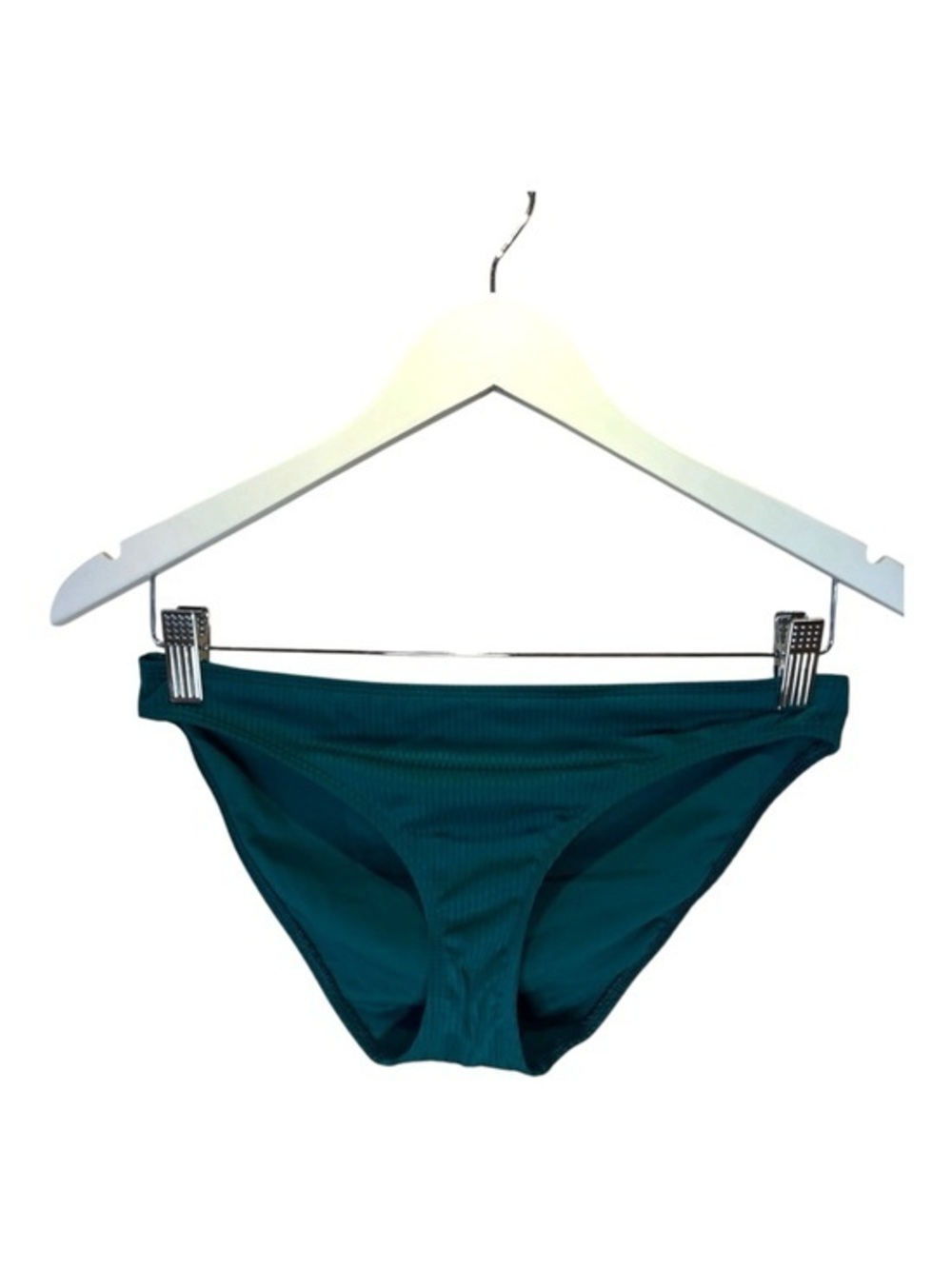 Hollister Women’s Jade Green Ribbed Bikini Bottoms Size Small